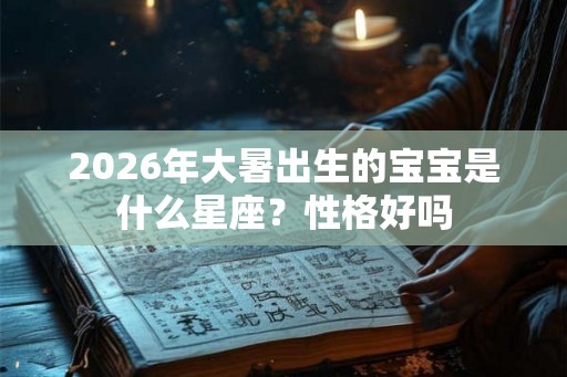 2026年大暑出生的宝宝是什么星座?性格好吗 2026年大暑出生的宝宝是什么星座?性格好吗