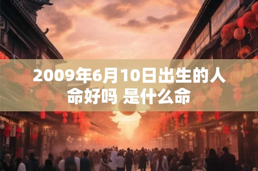 2009年6月10日出生的人命好吗 是什么命