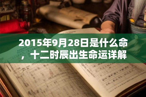 2015年9月28日是什么命，十二时辰出生命运详解