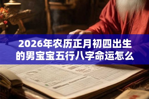 2026年农历正月初四出生的男宝宝五行八字命运怎么样？