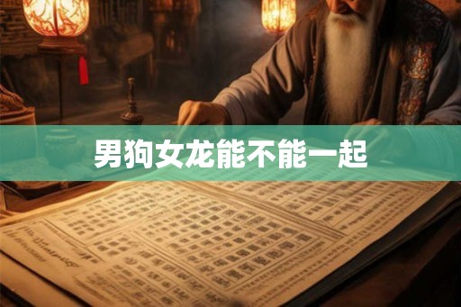 男狗女龙能不能一起