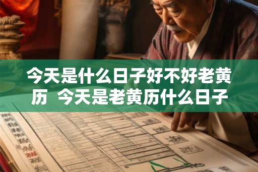 今天是什么日子好不好老黄历  今天是老黄历什么日子