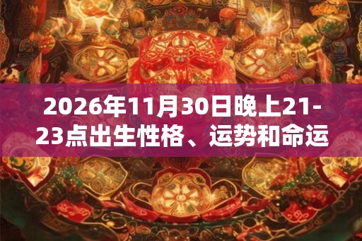 2026年11月30日晚上21-23点出生性格、运势和命运 2026年11月30日晚上21-23点出生性格、运势和命运