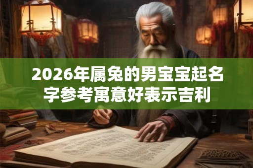 2026年属兔的男宝宝起名字参考寓意好表示吉利
