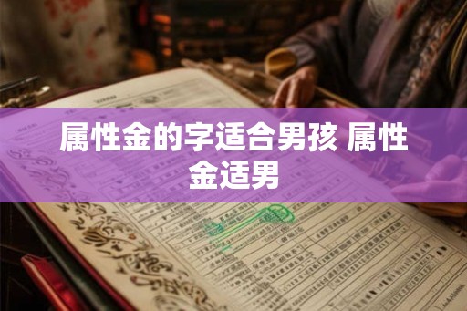 属性金的字适合男孩 属性金适男
