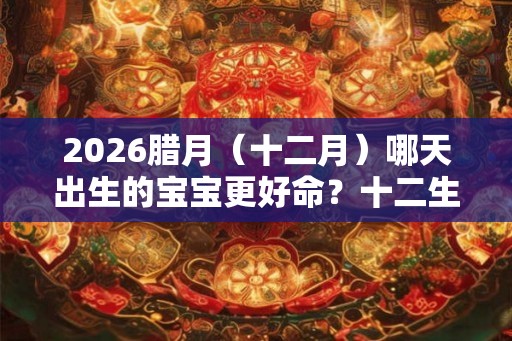 2026腊月(十二月)哪天出生的宝宝更好命?十二生肖命运分析 2026腊月(十二月)哪天出生的宝宝更好命?十二生肖命运分析