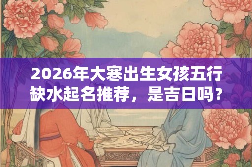 2026年大寒出生女孩五行缺水起名推荐，是吉日吗？