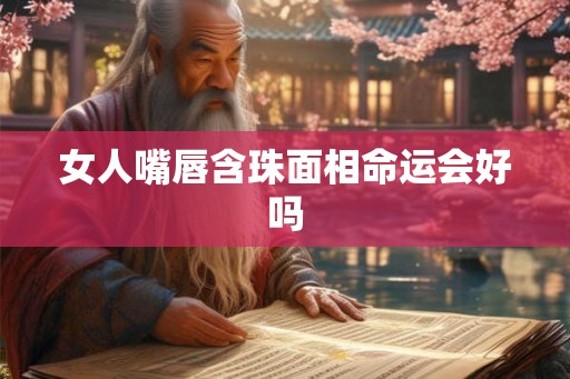 女人嘴唇含珠面相命运会好吗