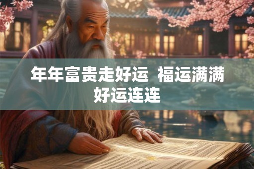 年年富贵走好运  福运满满好运连连