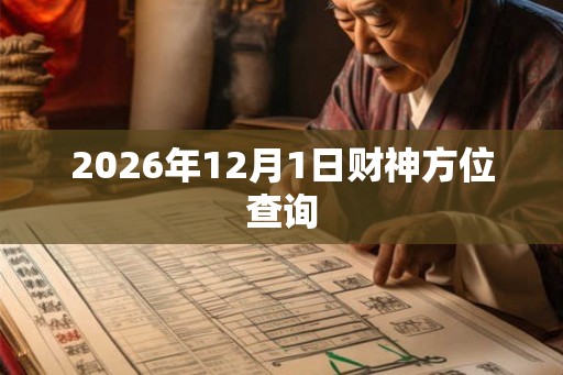 2026年12月1日财神方位查询
