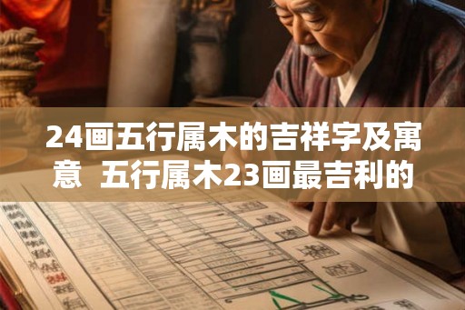 24画五行属木的吉祥字及寓意  五行属木23画最吉利的字