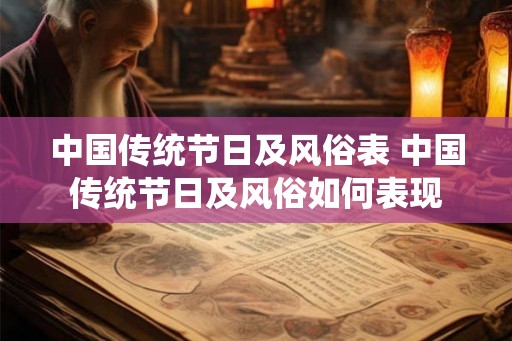 中国传统节日及风俗表 中国传统节日及风俗如何表现