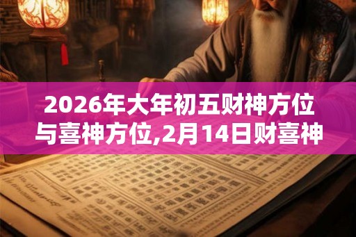2026年大年初五财神方位与喜神方位,2月14日财喜神吉位 2026年大年初五财神方位与喜神方位,2月14日财喜神吉位