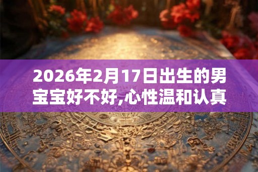 2026年2月17日出生的男宝宝好不好,心性温和认真细致