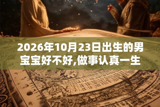 2026年10月23日出生的男宝宝好不好,做事认真一生顺畅