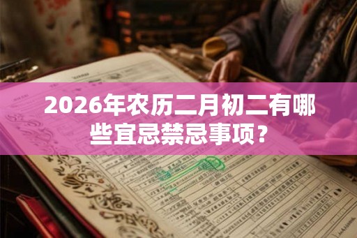 2026年农历二月初二有哪些宜忌禁忌事项? 2026年农历二月初二有哪些宜忌禁忌事项?