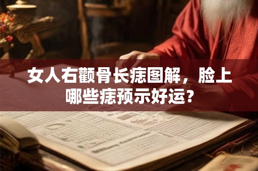 女人右颧骨长痣图解，脸上哪些痣预示好运？