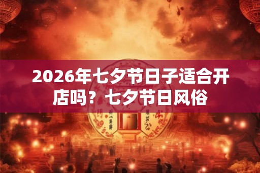 2026年七夕节日子适合开店吗？七夕节日风俗