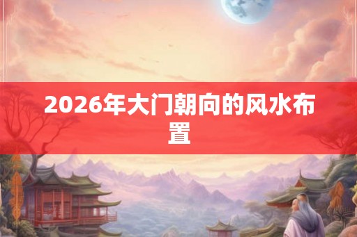 2026年大门朝向的风水布置