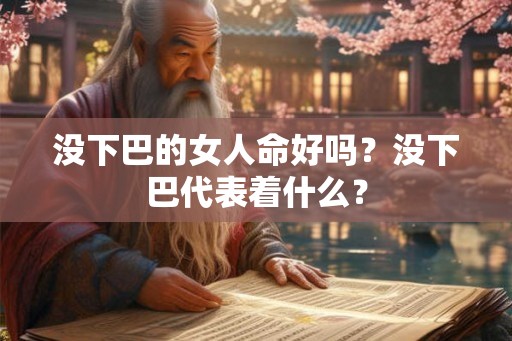 没下巴的女人命好吗？没下巴代表着什么？