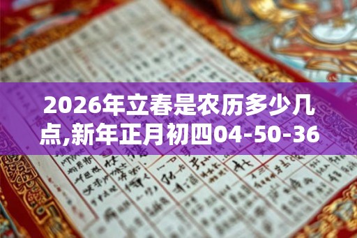 2026年立春是农历多少几点,新年正月初四04-50-36 2026年立春是农历多少几点,新年正月初四04-50-36