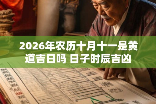 2026年农历十月十一是黄道吉日吗 日子时辰吉凶
