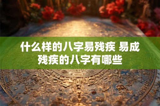 什么样的八字易残疾 易成残疾的八字有哪些
