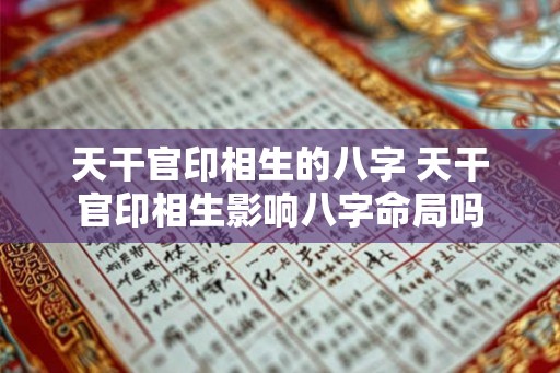 天干官印相生的八字 天干官印相生影响八字命局吗
