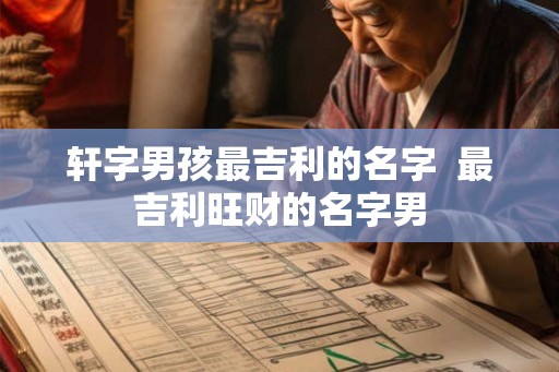 轩字男孩最吉利的名字  最吉利旺财的名字男