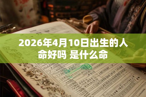 2026年4月10日出生的人命好吗 是什么命
