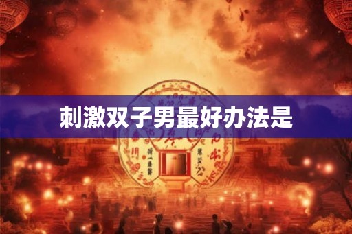 刺激双子男最好办法是 刺激双子男最好办法是