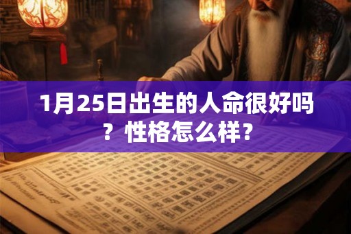 1月25日出生的人命很好吗？性格怎么样？
