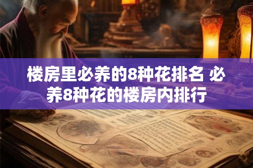 楼房里必养的8种花排名 必养8种花的楼房内排行
