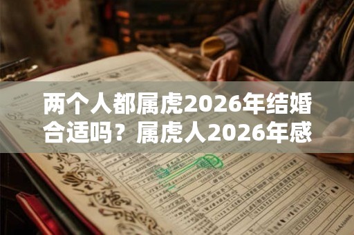 两个人都属虎2026年结婚合适吗？属虎人2026年感情婚姻运势好吗？