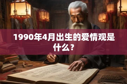 1990年4月出生的爱情观是什么？