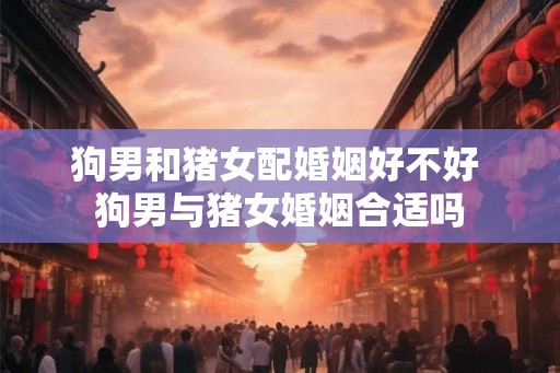 狗男和猪女配婚姻好不好 狗男与猪女婚姻合适吗