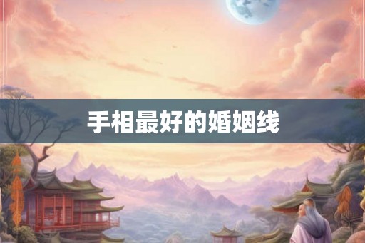 手相最好的婚姻线