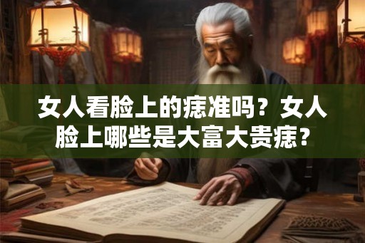 女人看脸上的痣准吗？女人脸上哪些是大富大贵痣？