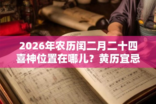 2026年农历闰二月二十四喜神位置在哪儿?黄历宜忌查询 2026年农历闰二月二十四喜神位置在哪儿?黄历宜忌查询