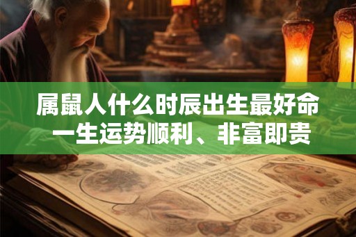 属鼠人什么时辰出生最好命 一生运势顺利、非富即贵