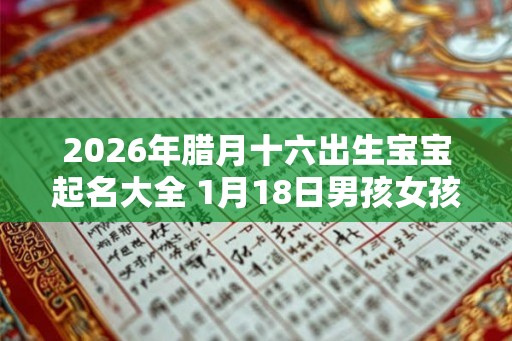 2026年腊月十六出生宝宝起名大全 1月18日男孩女孩起名介绍