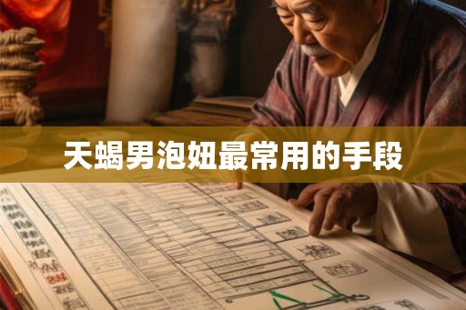 天蝎男泡妞最常用的手段