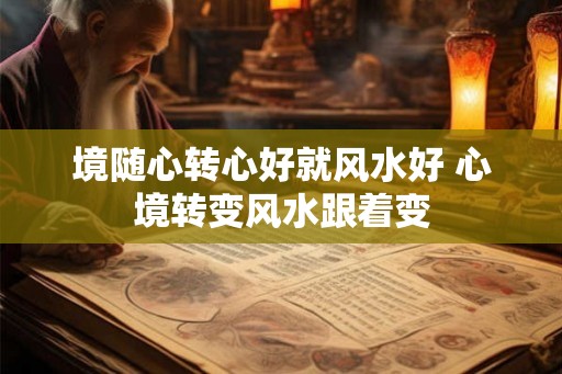 境随心转心好就风水好 心境转变风水跟着变