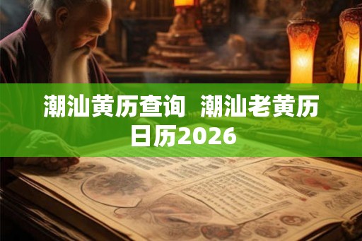 潮汕黄历查询  潮汕老黄历日历2026