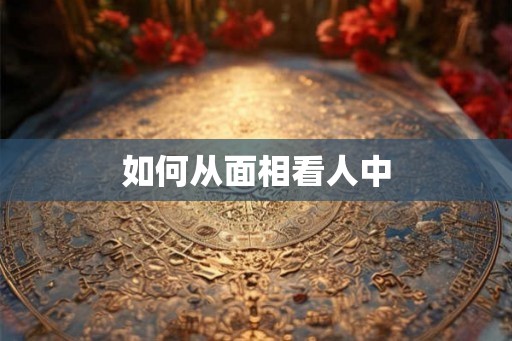 如何从面相看人中
