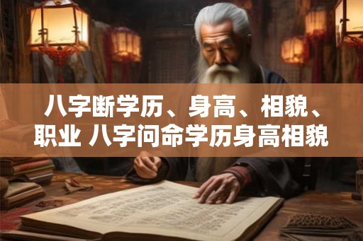 八字断学历、身高、相貌、职业 八字问命学历身高相貌职业