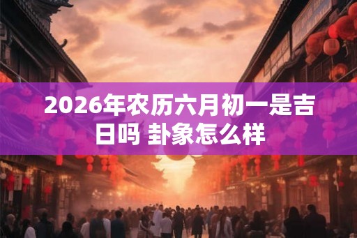 2026年农历六月初一是吉日吗 卦象怎么样 2026年农历六月初一是吉日吗 卦象怎么样