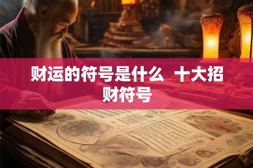 财运的符号是什么  十大招财符号