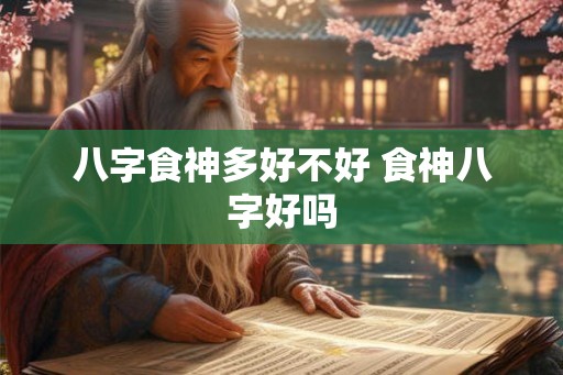 八字食神多好不好 食神八字好吗