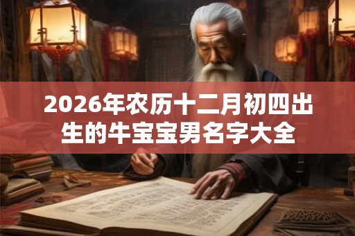 2026年农历十二月初四出生的牛宝宝男名字大全 2026年农历十二月初四出生的牛宝宝男名字大全